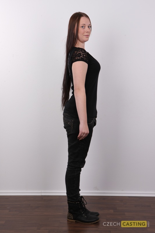 An eighteen year old chick dressed all in black This is Marketa A brand new 色情照片 #424300292