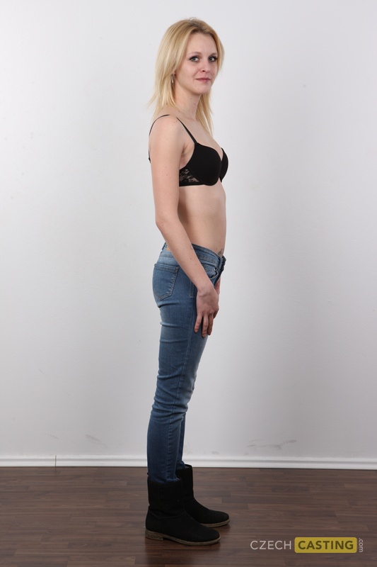 Blonde girl Veronika stands fully clothed before making her nude debut porno fotoğrafı #428543864