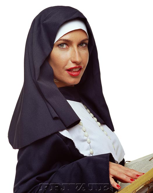 Naughty nun Sophie Evans spreading wide open and praying for hard cock foto porno #425239793