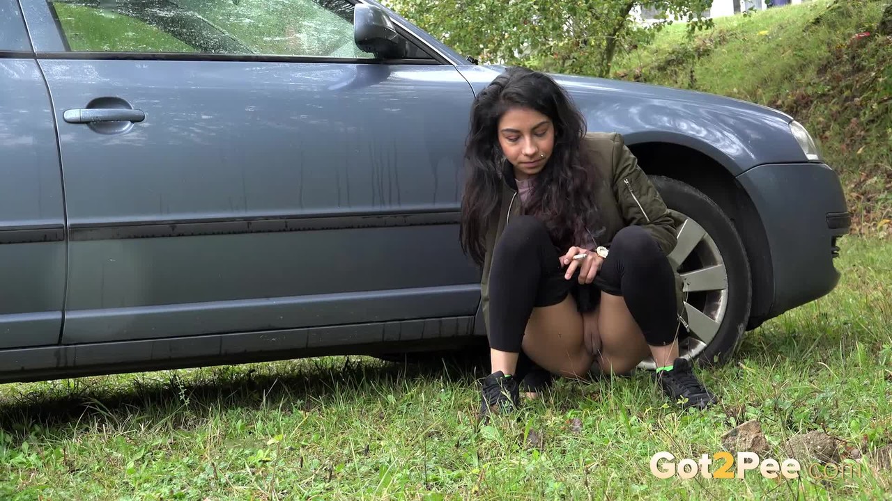 Smoking Goldie has to go on the road, so she pulls over and squats for a pee zdjęcie porno #425536402 | Got 2 Pee Pics, Goldie, Public, mobilne porno