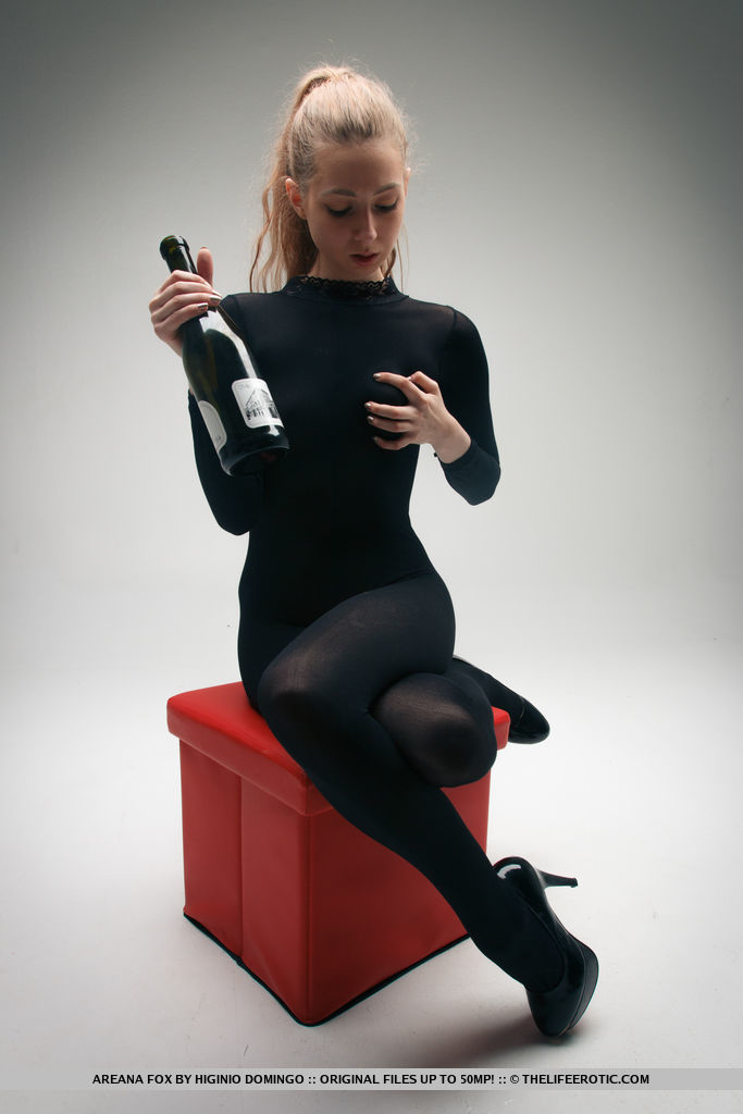 Fetish girl Areana Fox in crotchless catsuit stuffs a wine bottle in her twat порно фото #427394872 | The Life Erotic Pics, Areana Fox, Dildo, мобильное порно
