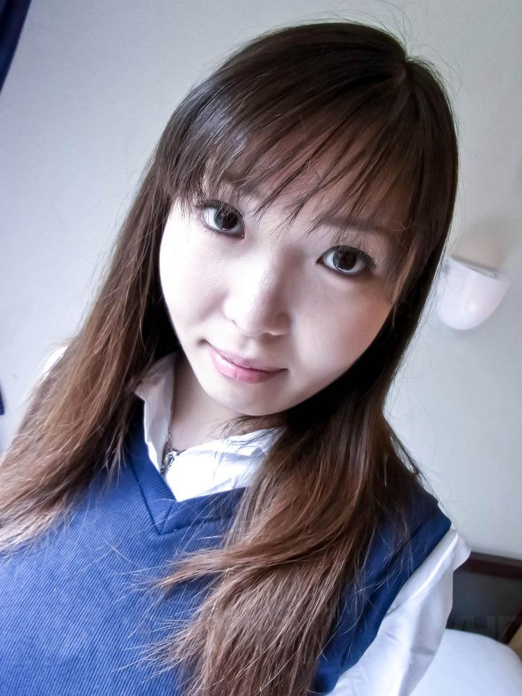 Haruka Ohsawa Asian takes big hooters out of school uniform shirt porn photo #425085310