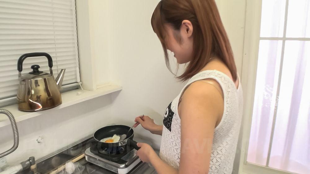 Yumi Maeda Asian doll gets cum in mouth after cooking breakfast foto porno #425089771