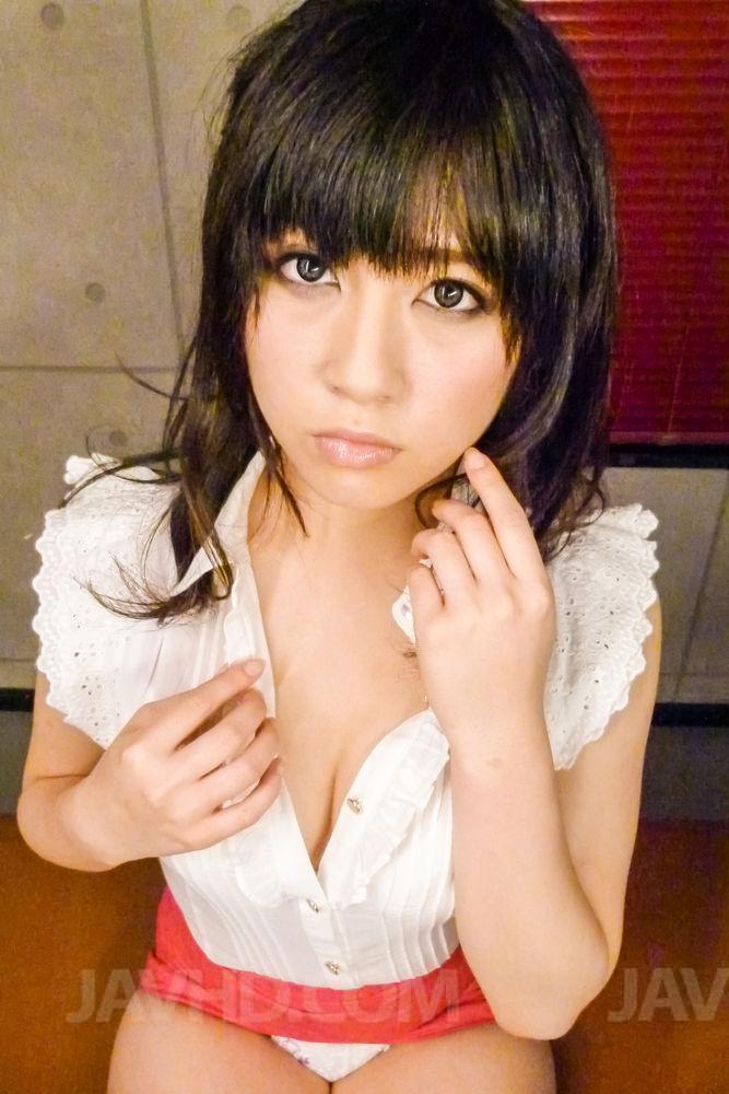 Kyoka Mizusawa licks cum she gets on fingers after sucking tools porn photo #424728214