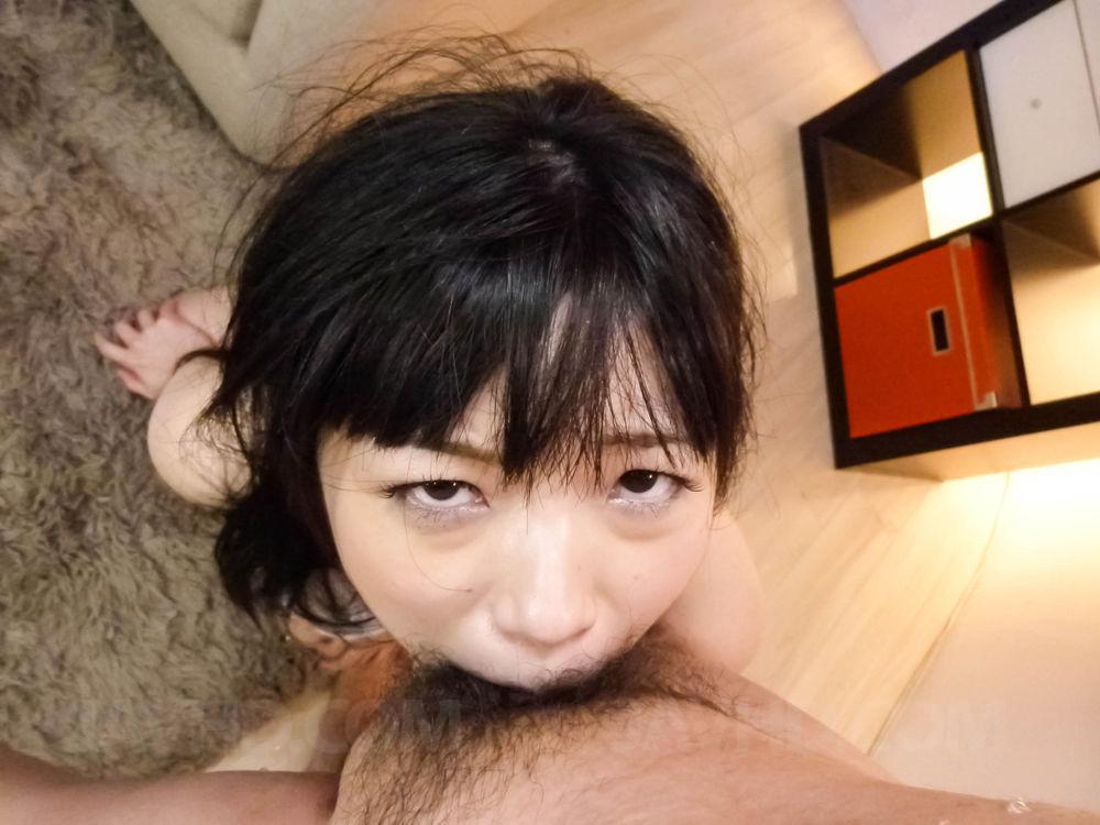 Hina Maeda Asian sucks dicks and plays with cum she gets in mouth foto porno #425679890