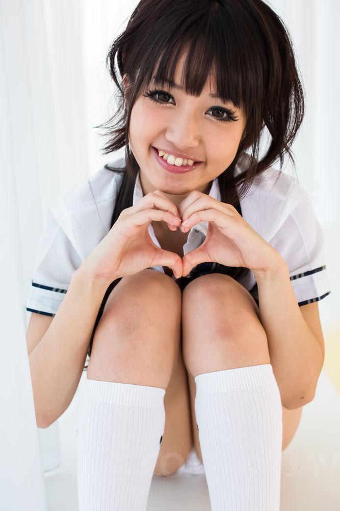 Adorable Japanese student Kotomi gives a blowjob in POV mode foto porno #425078656