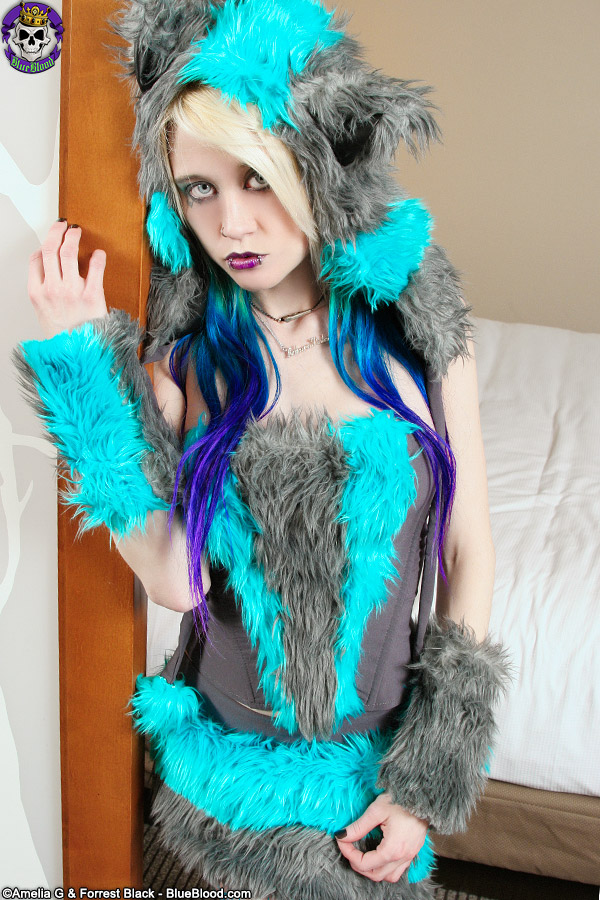 Adorable Petite Raver Kitty Girl in Fun Fur porn photo #428253946