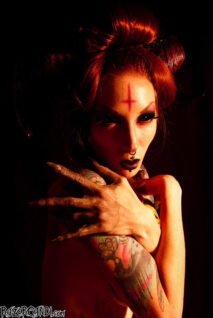 Devilishly Dark Gothic Fantasy Razor Candi porn photo #424178845