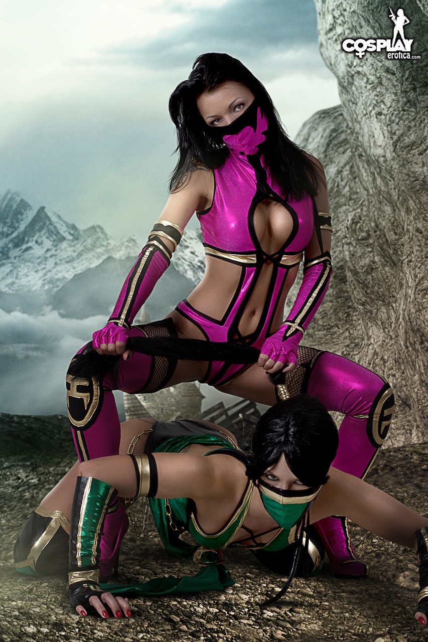 Lesbian cosplayers produce a sex toy after ending up topless ポルノ写真 #424907819 | Cosplay Erotica Pics, Cosplay, モバイルポルノ