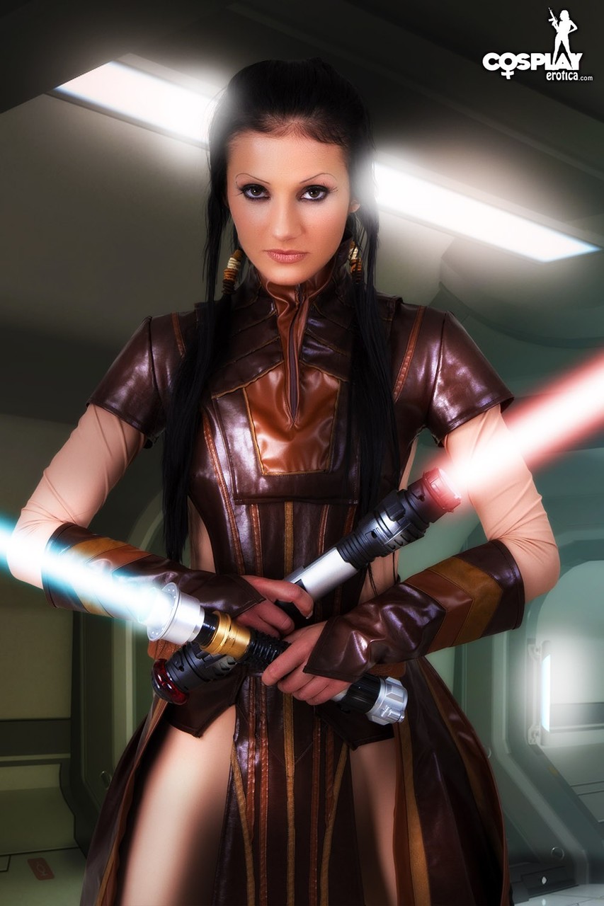 Hot girl wields a lightsaber before masturbating in cosplay clothing zdjęcie porno #423153507 | Cosplay Erotica Pics, Cosplay, mobilne porno
