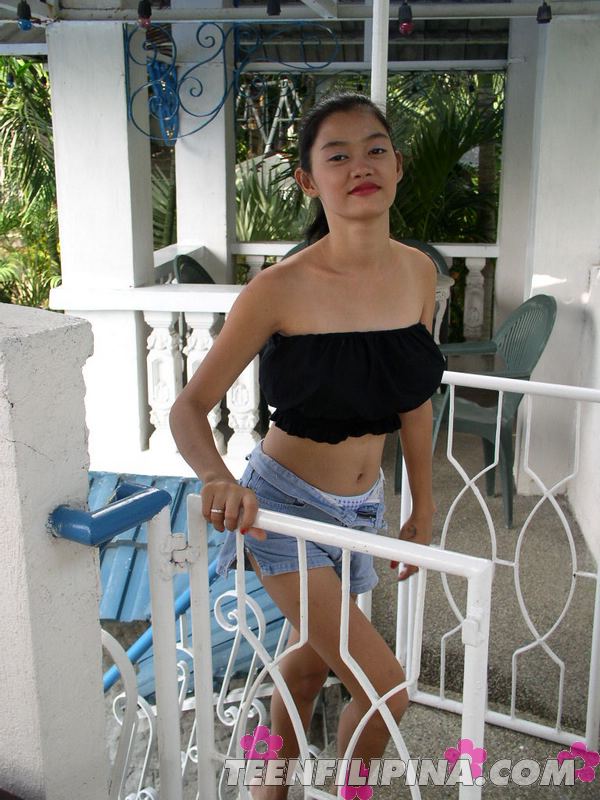 Busty Filipina teen Alma Chua has sex with her man friend on a covered patio porn photo #424803379