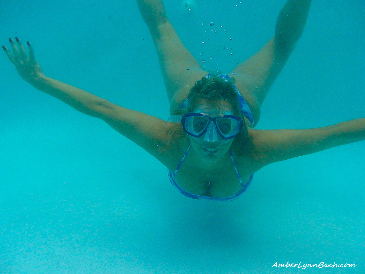 Amateur chick Amber Lynn Bach takes off her bikini while going for a swim foto porno #428414358 | Amber at Home Pics, Amber Lynn Bach, Pool, porno mobile