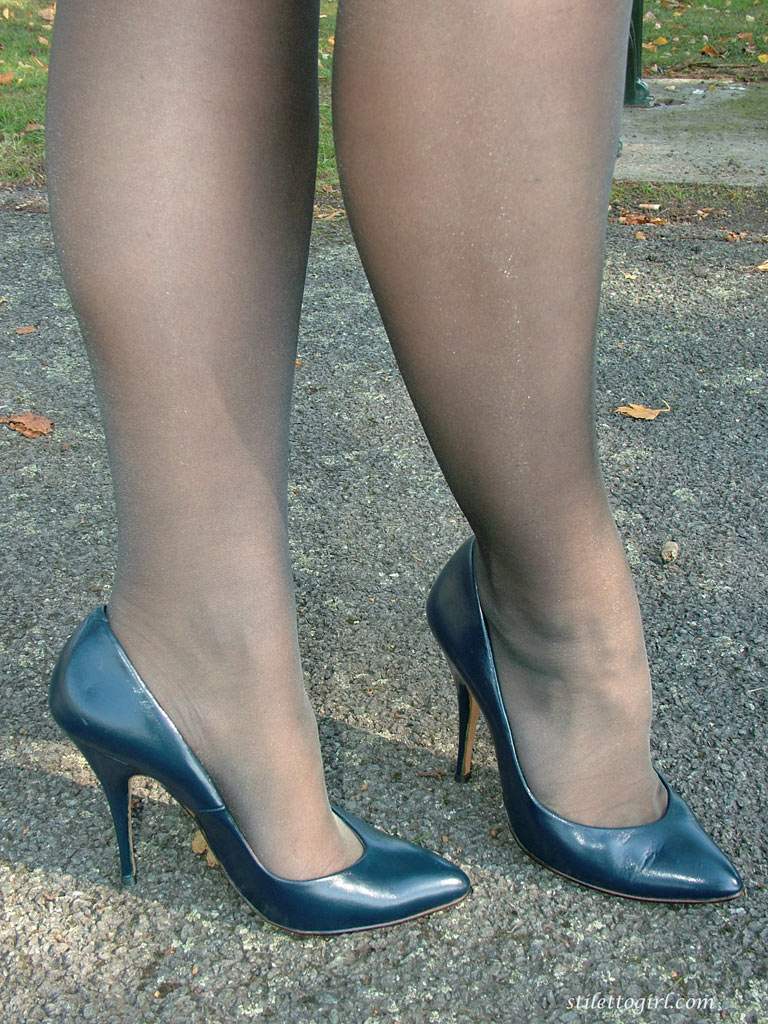 Clothed woman shows off her nylon ensconced legs and pumps in the park photo porno #423461528 | Stiletto Girl Pics, Sara, Fetish, porno mobile