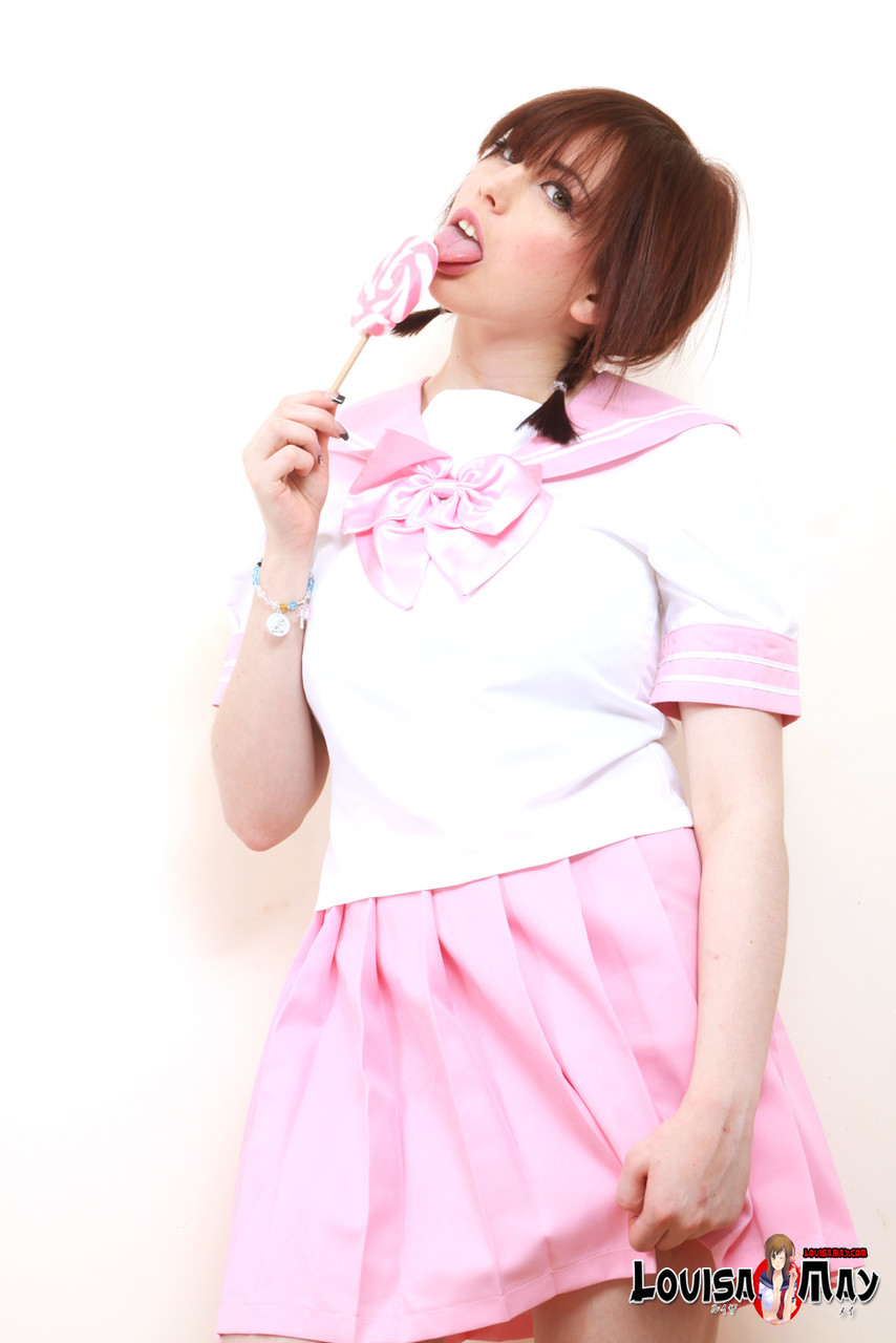 Louisa May as a pink manga schoolgirl porn photo #426468884
