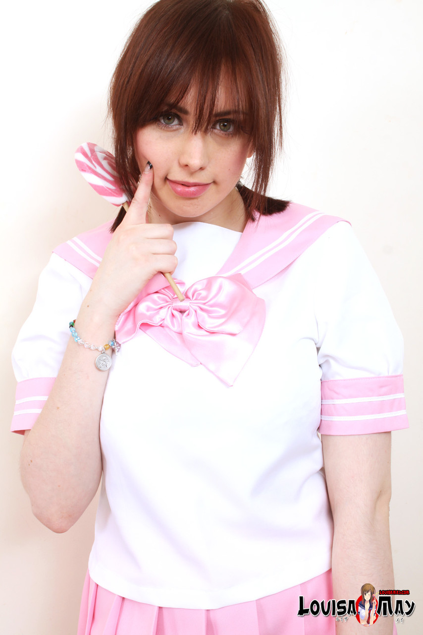 Louisa May as a pink manga schoolgirl foto porno #426468886