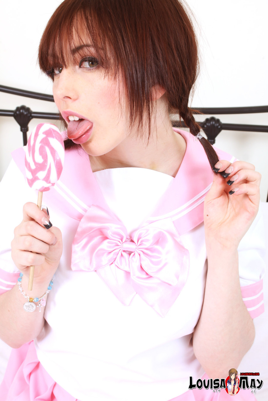 Louisa May as a pink manga schoolgirl 色情照片 #426468891