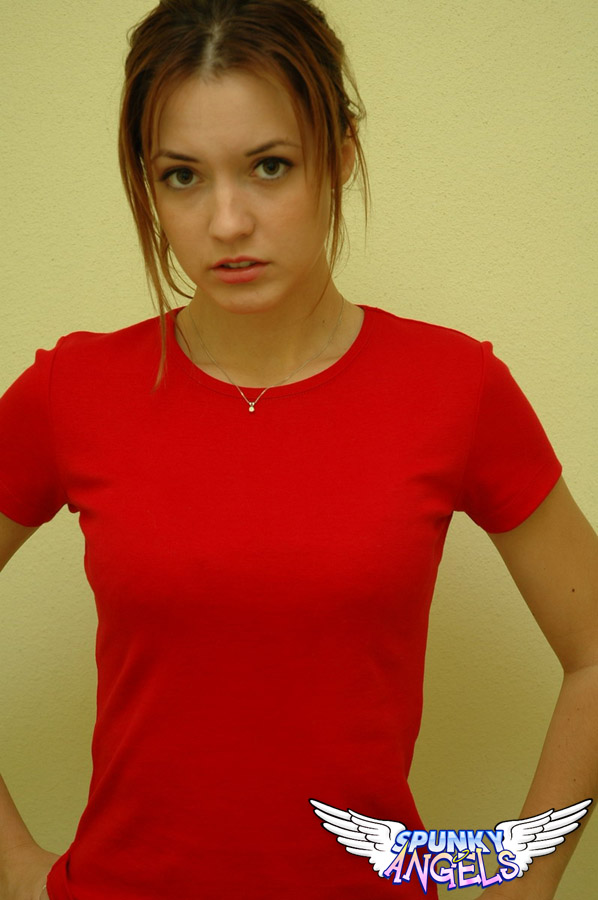 Nice teen girl models non nude in a red shirt and cute panties 色情照片 #422453373 | Amy, 手机色情