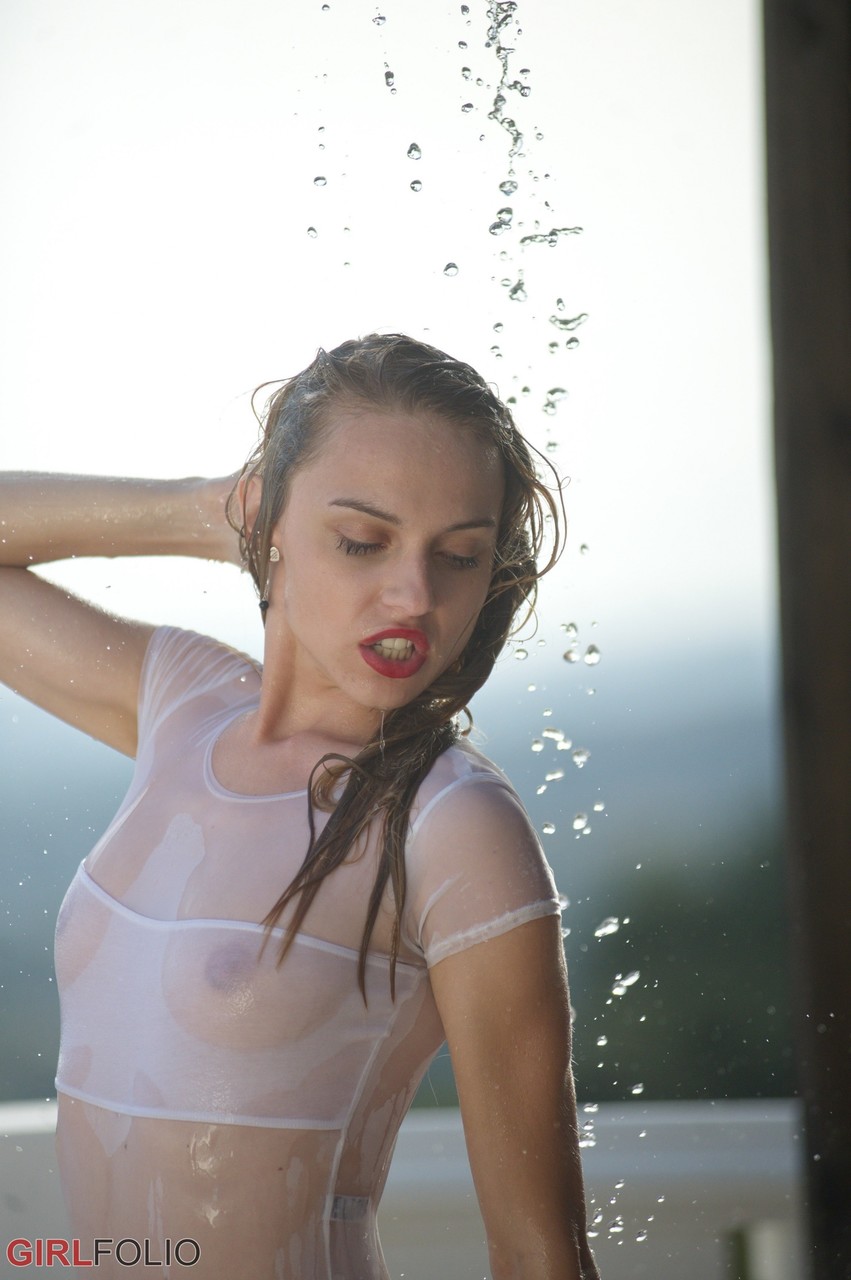 Thin teen in see thru swimsuit gets caught in a torrential downpour on balcony photo porno #424540843 | Girl Folio Pics, Chloe Toy, Teen, porno mobile