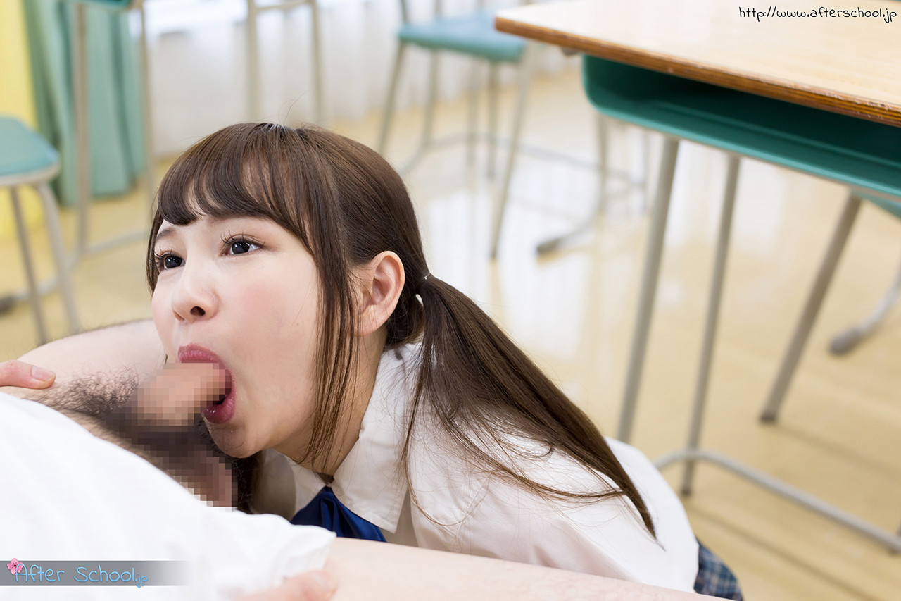 Tiny Asian schoolgirl gets cum on her tongue while sucking her teacher&apos...