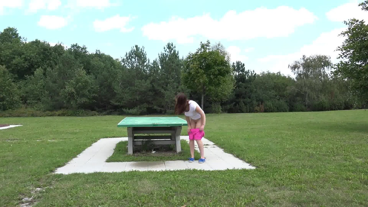 Brunette Antonia drops her pants to pee off the picnic table in the park порно фото #425344782 | Got 2 Pee Pics, Antonia, Pissing, мобильное порно