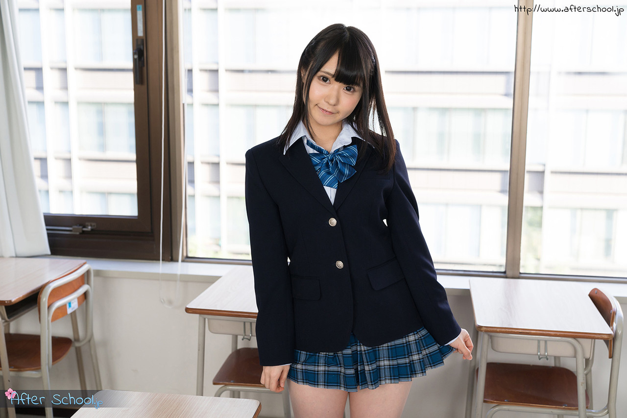 Cute Asian schoolgirl exposes her tits and twat at her desk photo porno #423926111 | After School Pics, Nozomi Momoki, Japanese, porno mobile
