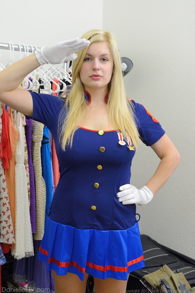 Busty blonde Danielle flashes her big tits and bald pussy in the uniform shop ポルノ写真 #424196108 | Danielle FTV Pics, Danielle Delaunay, Uniform, モバイルポルノ