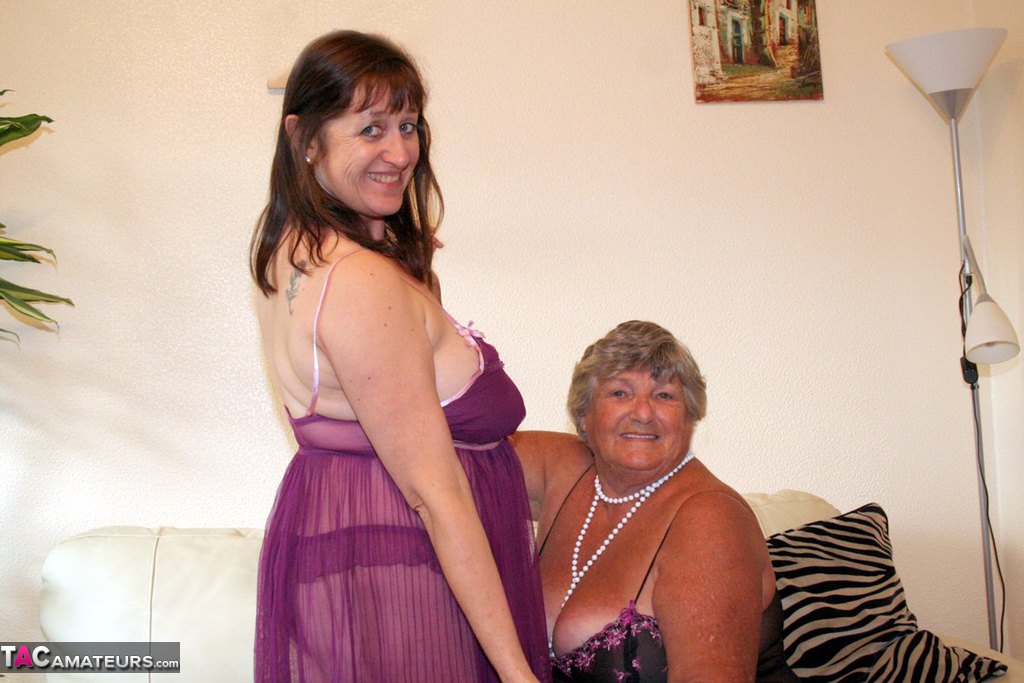 Obese British Nan Grandma Libby Engages In Lesbian Acts With A Fat Woman