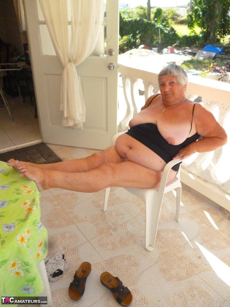 Fat oma Grandma Libby gets completely naked on a balcony by herself photo porno #428803820 | TAC Amateurs Pics, Grandma Libby, Granny, porno mobile