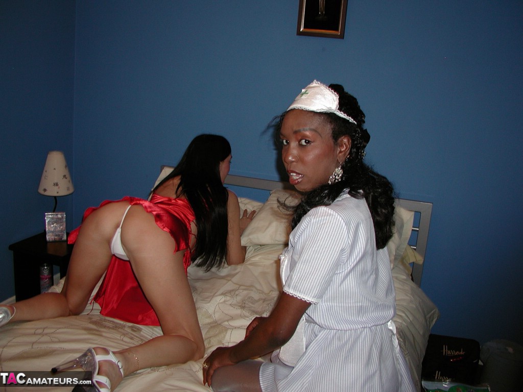Long legged brunette has lesbian sex with a black nurse on a bed zdjęcie porno #424756967 | TAC Amateurs Pics, Foxie Lady, Nurse, mobilne porno