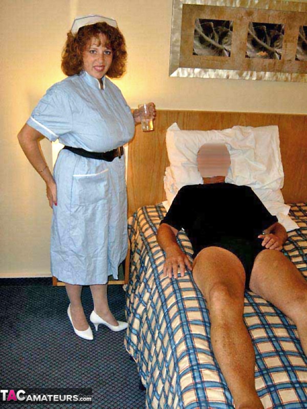 Older UK nurse Curvy Claire exposes her big tits before playing with a cock porno fotoğrafı #428108799 | TAC Amateurs Pics, Curvy Claire, Nurse, mobil porno