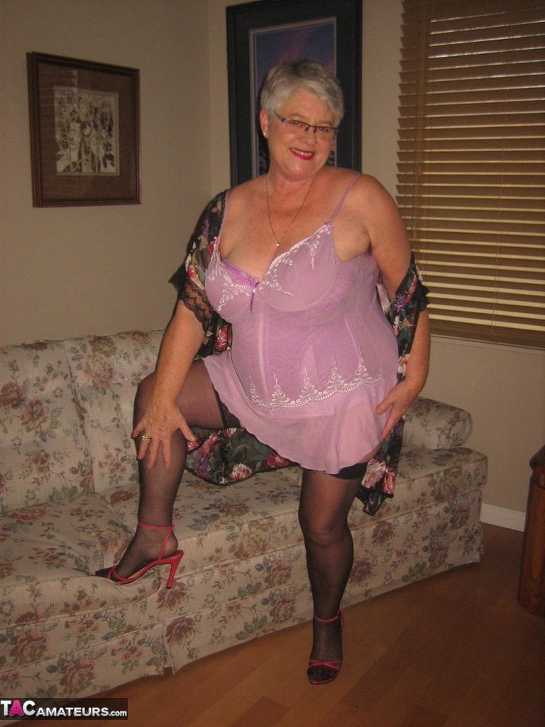 Fat granny Girdle Goddess lets her large boobs loose from lingerie porn photo #423911611