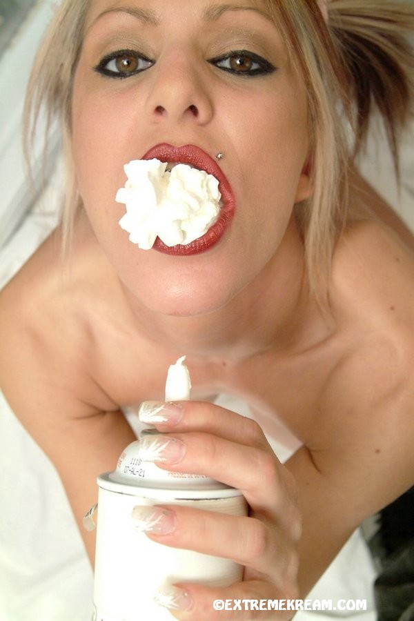 Blonde chick Kream shows her braces while filling her mouth with whipped cream porn photo #425617752 | Extreme Kream Pics, Kream, Braces, mobile porn