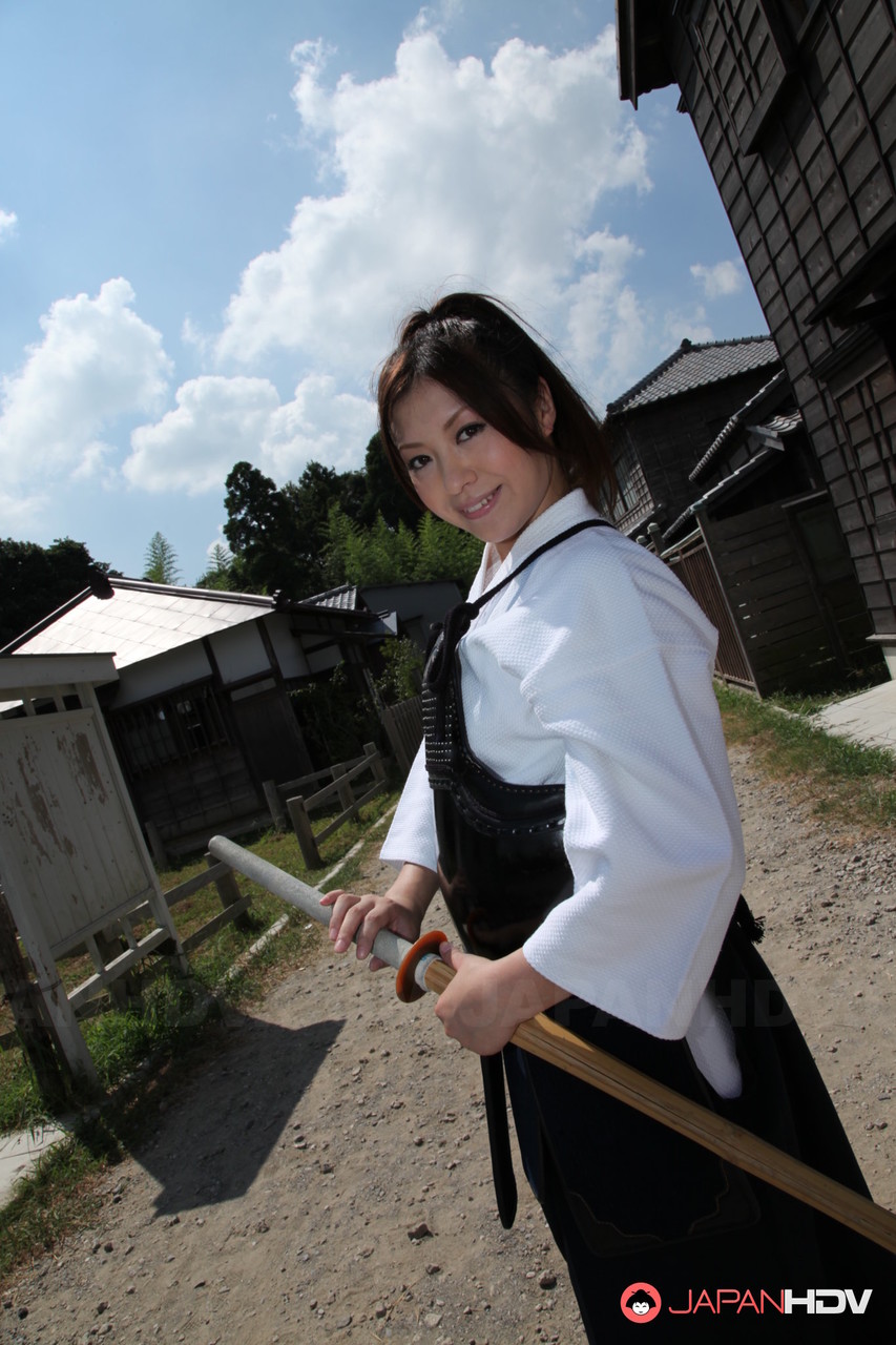 Japanese Kendo girl Jun Sena disrobed & fondled by martial art instructors 포르노 사진 #425773498