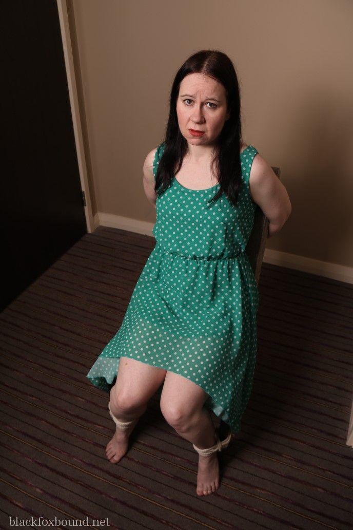 Distressed mature woman in polka-dot dress tied up & gagged for BDSM fun порно фото #428607969 | Black Fox Bound Pics, Mature, мобильное порно