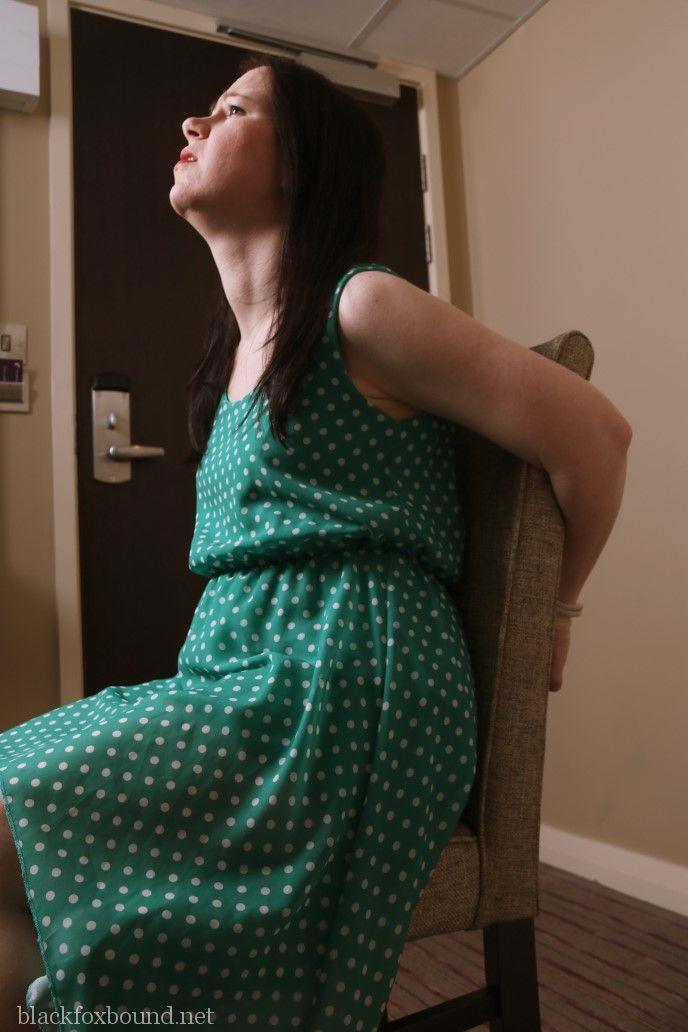 Distressed mature woman in polka-dot dress tied up & gagged for BDSM fun порно фото #428607971 | Black Fox Bound Pics, Mature, мобильное порно