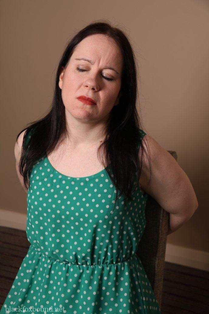 Distressed mature woman in polka-dot dress tied up & gagged for BDSM fun foto porno #428607972 | Black Fox Bound Pics, Mature, porno mobile