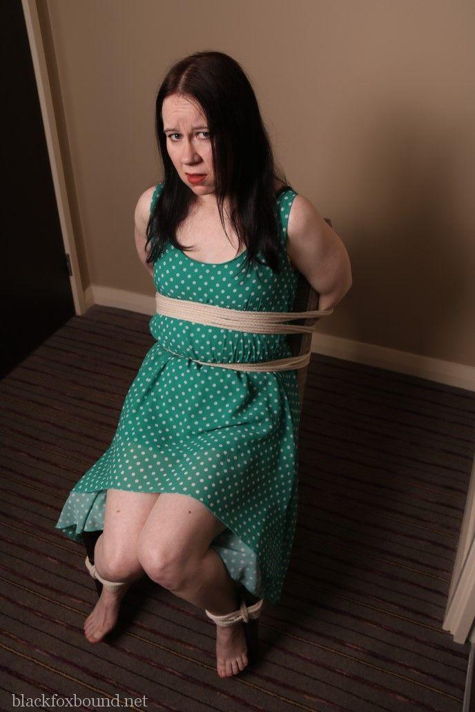 Distressed mature woman in polka-dot dress tied up & gagged for BDSM fun foto porno #428568793 | Black Fox Bound Pics, Mature, porno móvil
