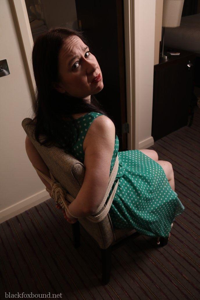 Distressed mature woman in polka-dot dress tied up & gagged for BDSM fun porno foto #428607994 | Black Fox Bound Pics, Mature, mobiele porno