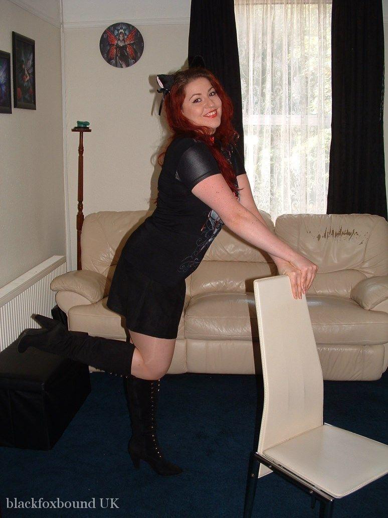Thick redhead is tied to a chair with tape affixed to her mouth 포르노 사진 #429041196 | Black Fox Bound Pics, Boots, 모바일 포르노