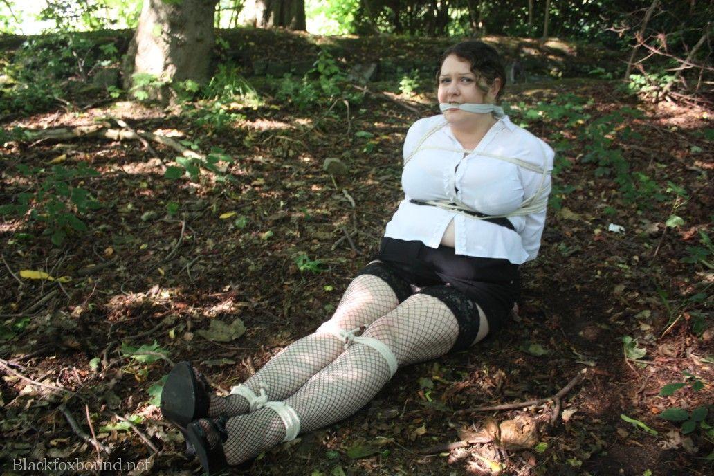 After being tied up and gagged, a woman who is overweight is left in the woods for abandoned purposes.