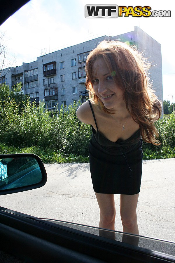 Redhead Sabrina Redhart Gets Picked Up Off The Street Before Mmf Sex In A Car