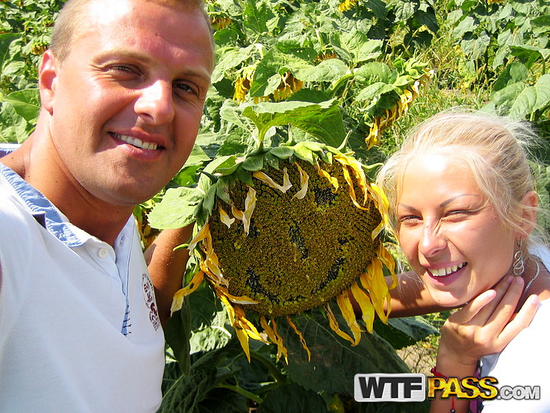 Blonde amateur Adele gets banged doggystyle amid a field of sunflowers photo porno #425517920 | Private Sex Tapes Pics, Adele, Homemade, porno mobile