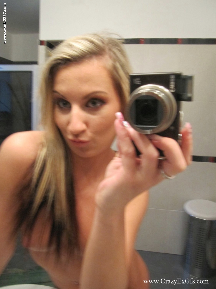 Blonde amateur gets totally naked while taking self shots in a bathroom mirror photo porno #427280090 | Crazy Ex GFs Pics, Selfie, porno mobile