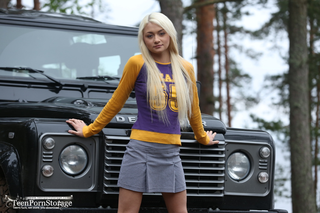Young blonde Sonya gets naked in front of a 4-by-4 vehicle porno fotky #422926060 | Teen Porn Storage Pics, Sonya, Cheerleader, mobilní porno