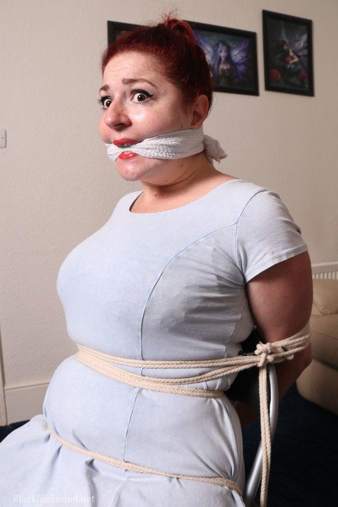 Fat British woman is tied to a chair with clothes on while cleave gagged foto porno #425546892 | Black Fox Bound Pics, Bondage, porno mobile