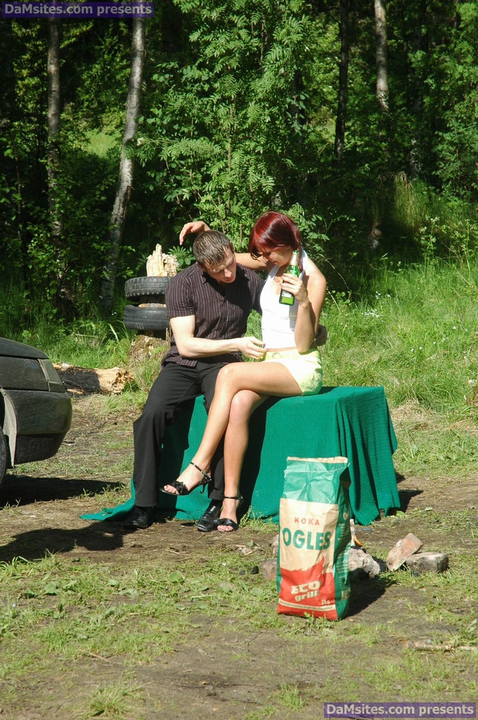 Young redhead Diana loses her virginity during a daytime camping trip foto porno #428157341