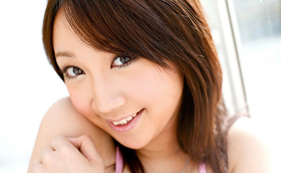 Japanese teen with a pretty face Ryo Akanishi gets naked during solo action foto porno #425641649