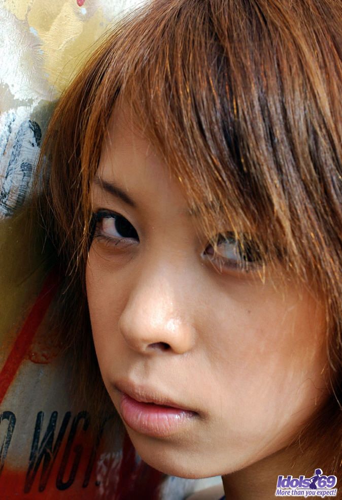 Japanese model Minami Aikawa exposes her perky teen tits and hairy muff foto porno #427138690