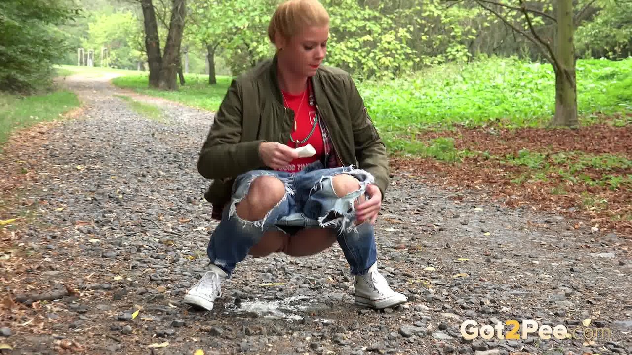 Blonde babe Chrissy relieves herself on a path photo porno #426318178 | Got 2 Pee Pics, Chrissy Fox, Pissing, porno mobile