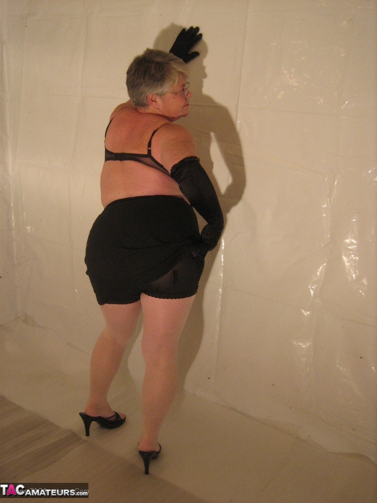 Silver haired granny Girdle Goddess puts on a strip show in long black gloves порно фото #426413028 | TAC Amateurs Pics, Girdle Goddess, Granny, мобильное порно